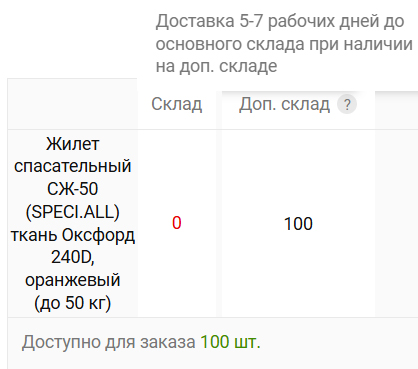Жилет спасательный СЖ-50 (SPECI.ALL) ткань Оксфорд 240D, оранжевый